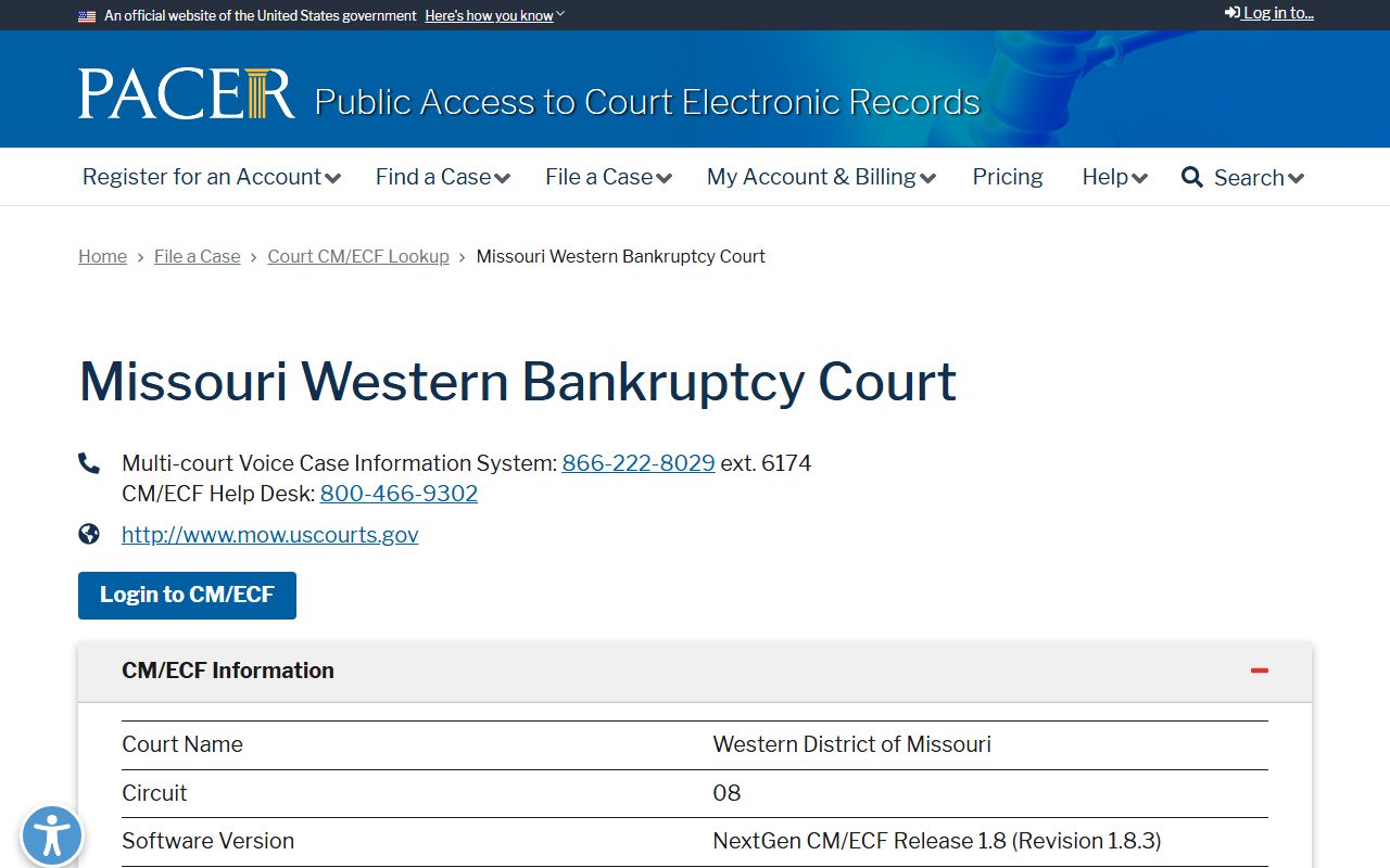 Lafayette County Circuit Court bankruptcy PACER lookup source